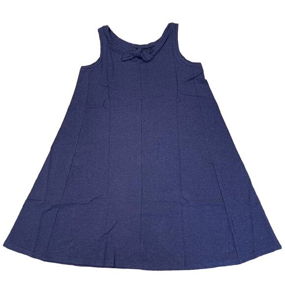 NWT LOFT Navy Tie-Back Sleeveless Nautical Swing Dress - SIZE XS - Picture 2 of 10